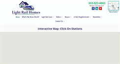 Desktop Screenshot of lightrailhomes.com