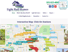 Tablet Screenshot of lightrailhomes.com